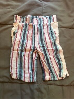Splendid Pink Multicolor Striped Pull-On Shorts